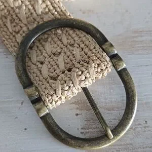 Sezane 100% Rafia Woven Belt Sezane Fetiche Raffia Belt New | Mercari main image 4